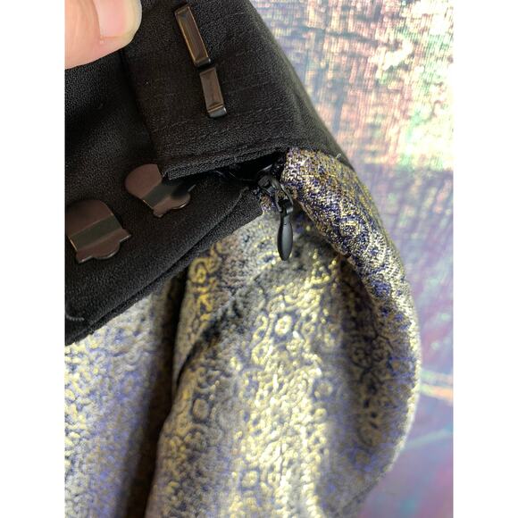 Narciso Rodriguez for Design Nation Metallic A-Line Skirt Womens 10 NWT Royalty - Picture 6 of 6